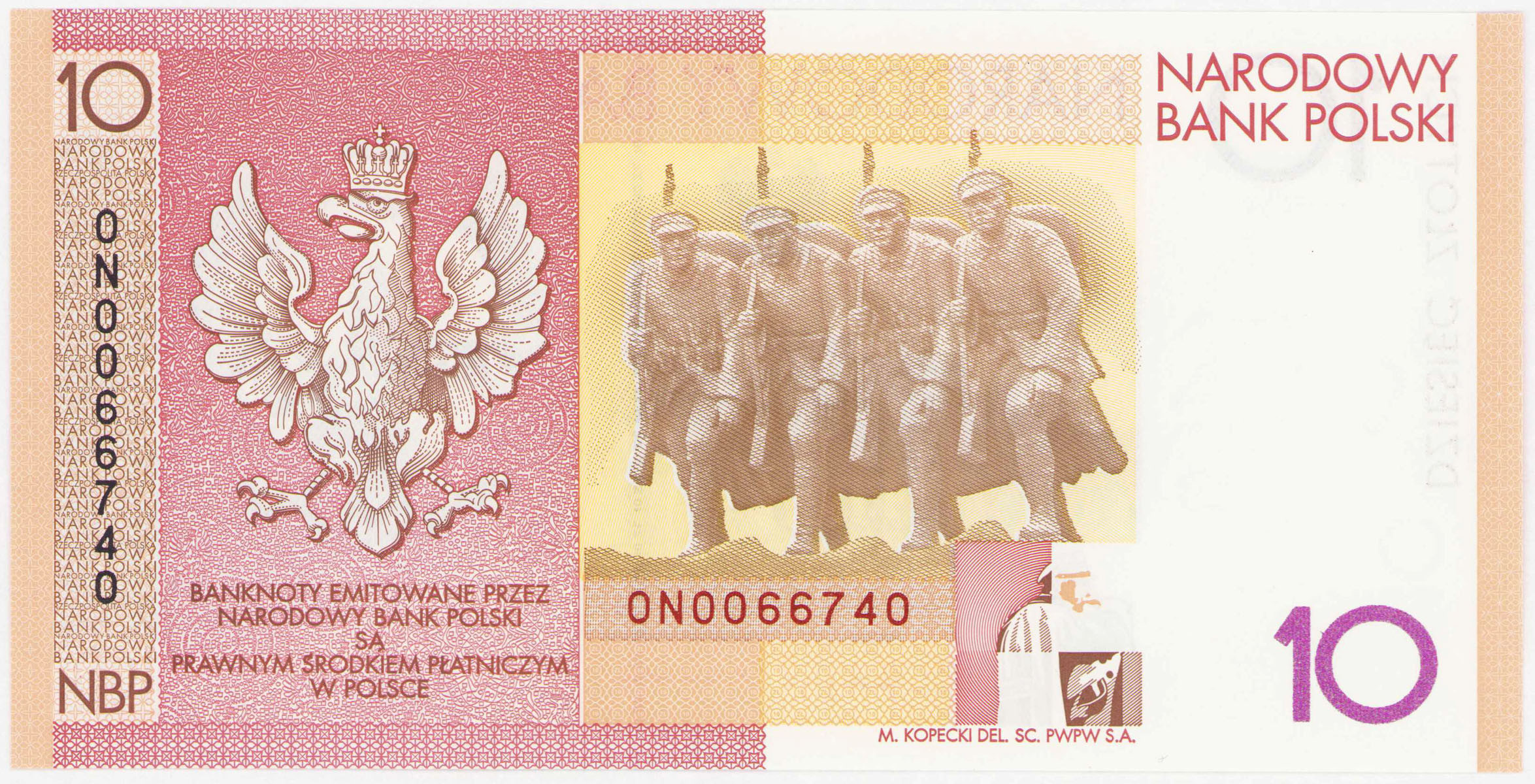 10 złotych 2008 Piłsudski